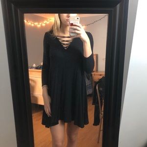 Black Long Sleeve American Eagle Dress